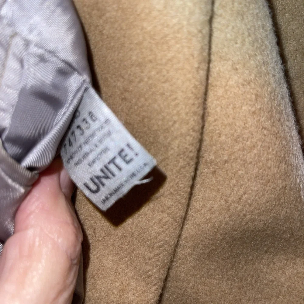 Hart Schaffner Marx Mens Beige Camel Hair Sport Coat‎ Jacket Blazer 43L 2-Button